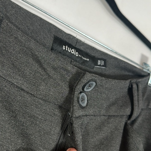 Torrid Dark Grey Trouser Slim Boot Ponte Pant 18R - Picture 5 of 7